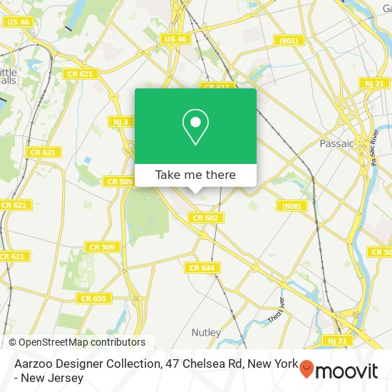 Mapa de Aarzoo Designer Collection, 47 Chelsea Rd