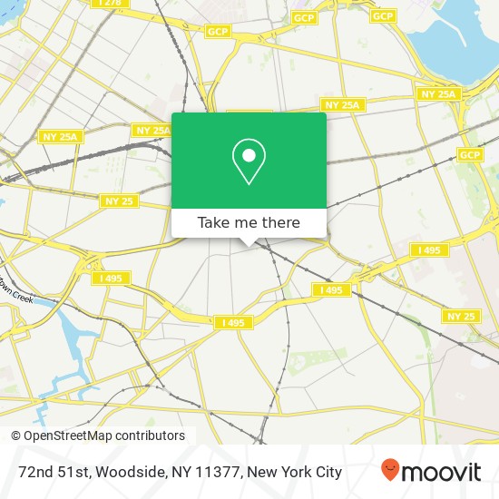 72nd 51st, Woodside, NY 11377 map