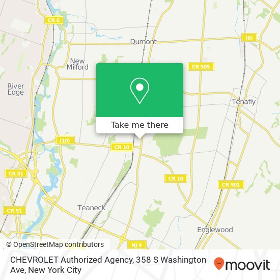 CHEVROLET Authorized Agency, 358 S Washington Ave map