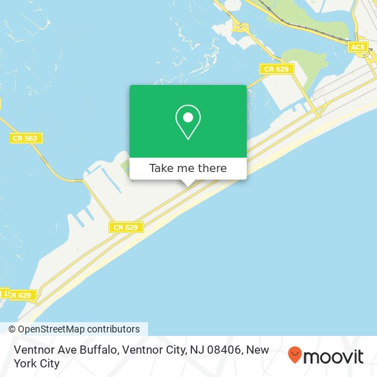 Mapa de Ventnor Ave Buffalo, Ventnor City, NJ 08406