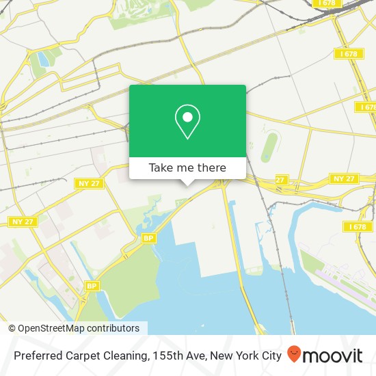 Mapa de Preferred Carpet Cleaning, 155th Ave