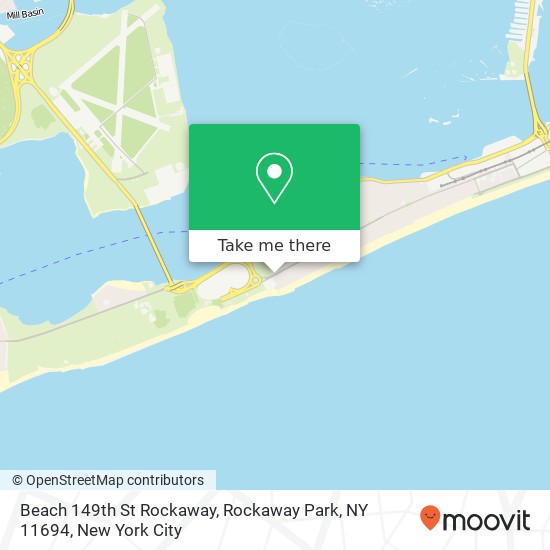 Mapa de Beach 149th St Rockaway, Rockaway Park, NY 11694