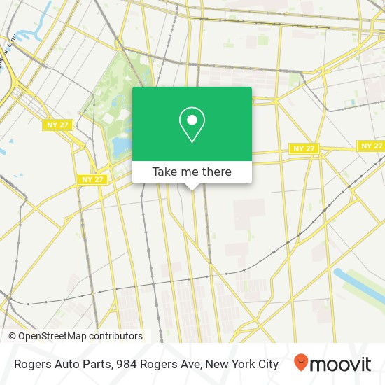 Mapa de Rogers Auto Parts, 984 Rogers Ave