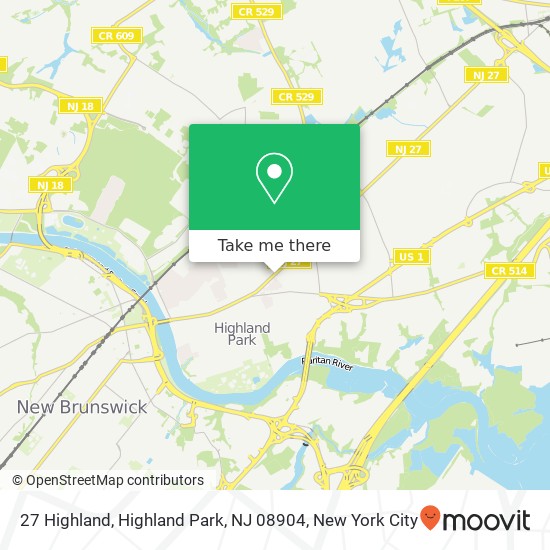 27 Highland, Highland Park, NJ 08904 map