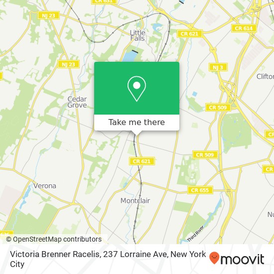 Mapa de Victoria Brenner Racelis, 237 Lorraine Ave