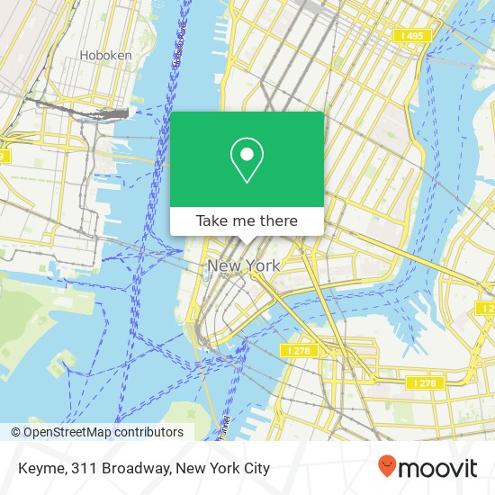 Keyme, 311 Broadway map