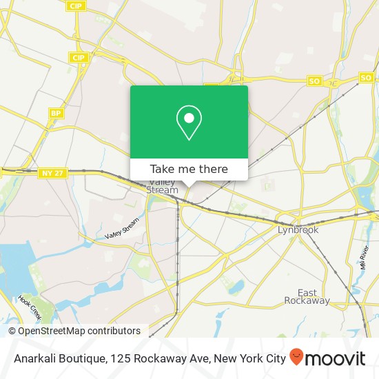 Anarkali Boutique, 125 Rockaway Ave map