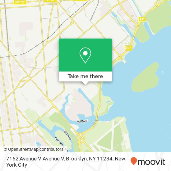 Mapa de 7162,Avenue V Avenue V, Brooklyn, NY 11234