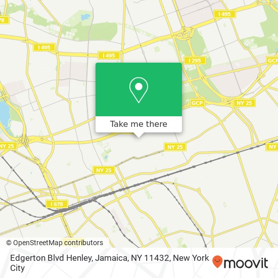 Mapa de Edgerton Blvd Henley, Jamaica, NY 11432