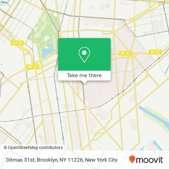 Mapa de Ditmas 31st, Brooklyn, NY 11226