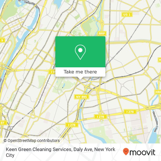 Keen Green Cleaning Services, Daly Ave map