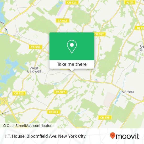 I.T. House, Bloomfield Ave map