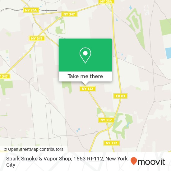 Spark Smoke & Vapor Shop, 1653 RT-112 map