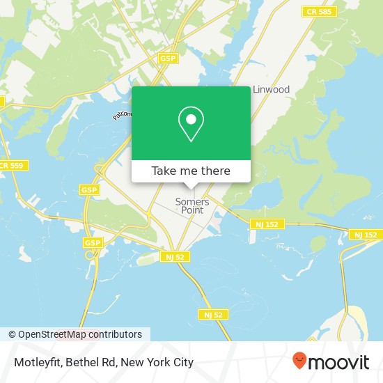 Mapa de Motleyfit, Bethel Rd