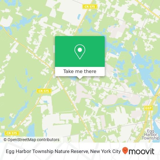 Egg Harbor Township Nature Reserve, Mill Rd map