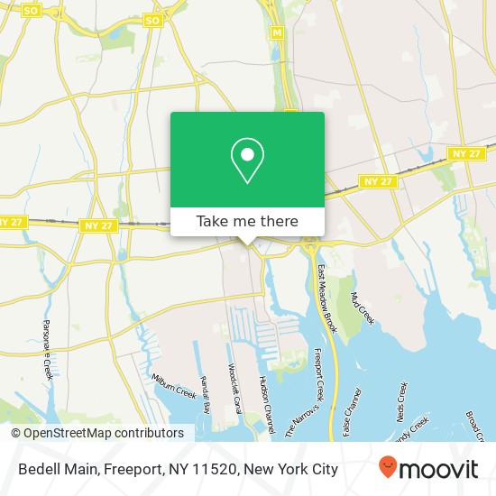 Mapa de Bedell Main, Freeport, NY 11520