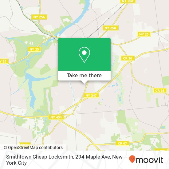 Mapa de Smithtown Cheap Locksmith, 294 Maple Ave