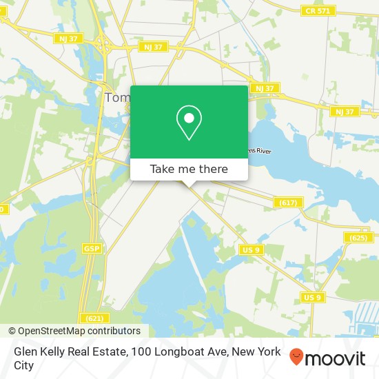 Mapa de Glen Kelly Real Estate, 100 Longboat Ave