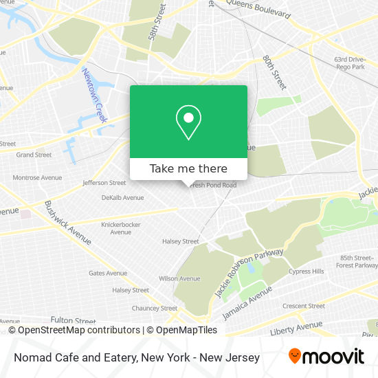 Nomad Cafe and Eatery map