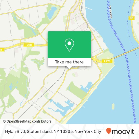 Mapa de Hylan Blvd, Staten Island, NY 10305