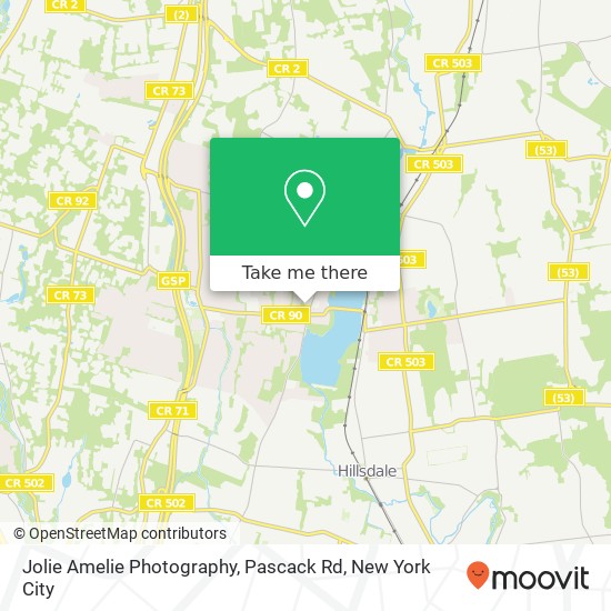 Jolie Amelie Photography, Pascack Rd map