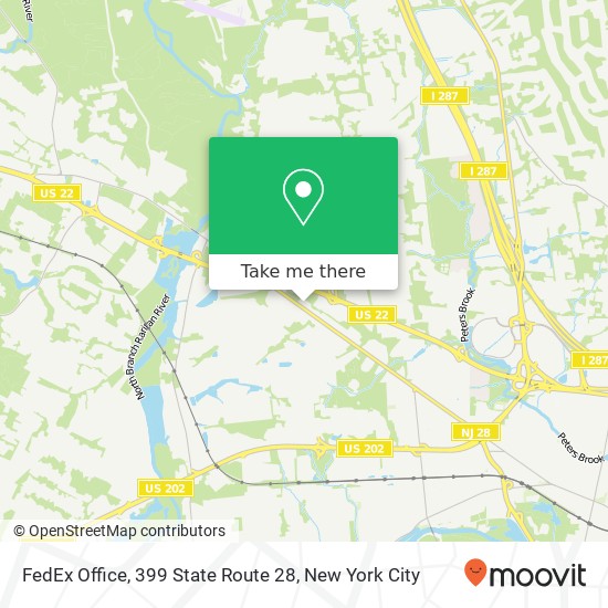 FedEx Office, 399 State Route 28 map