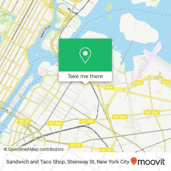 Mapa de Sandwich and Taco Shop, Steinway St