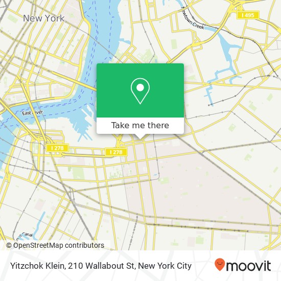 Yitzchok Klein, 210 Wallabout St map