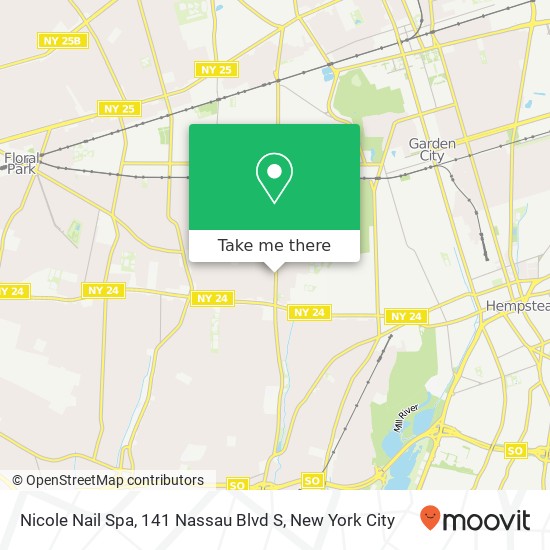 Nicole Nail Spa, 141 Nassau Blvd S map