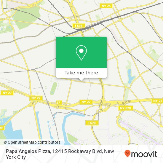 Mapa de Papa Angelos Pizza, 12415 Rockaway Blvd
