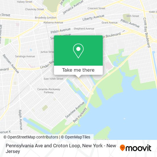 Mapa de Pennsylvania Ave and Croton Loop