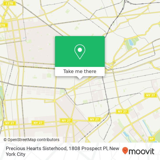 Mapa de Precious Hearts Sisterhood, 1808 Prospect Pl