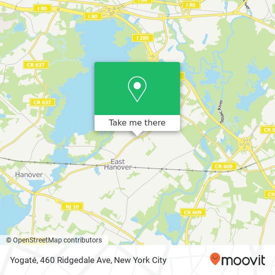 Mapa de Yogaté, 460 Ridgedale Ave