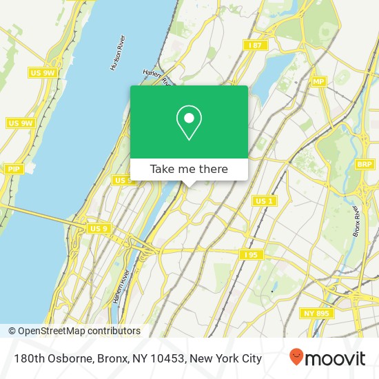 180th Osborne, Bronx, NY 10453 map