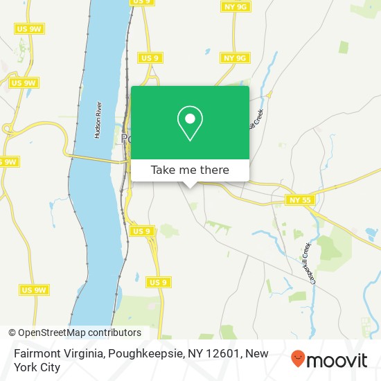 Mapa de Fairmont Virginia, Poughkeepsie, NY 12601