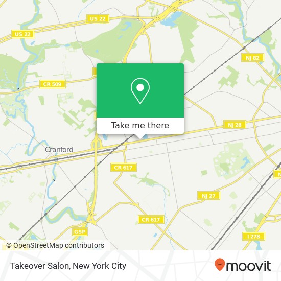 Mapa de Takeover Salon