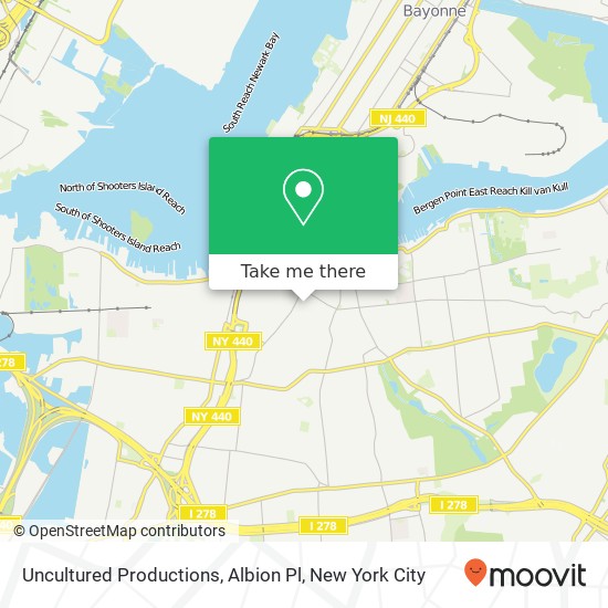 Uncultured Productions, Albion Pl map