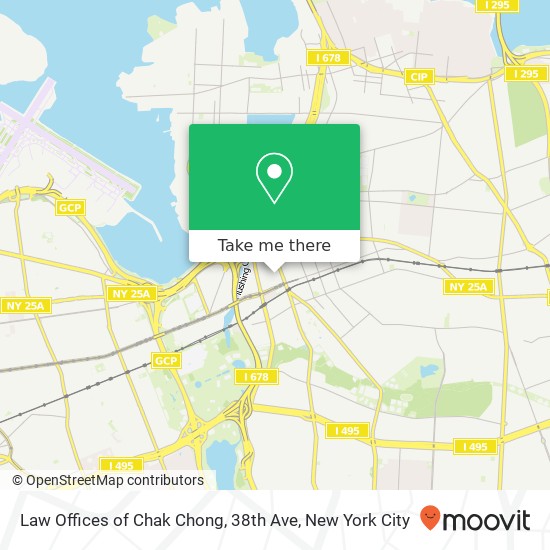 Law Offices of Chak Chong, 38th Ave map