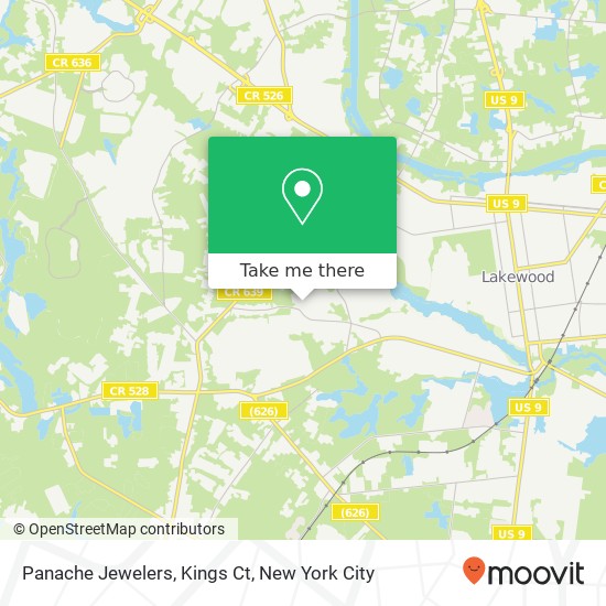Mapa de Panache Jewelers, Kings Ct