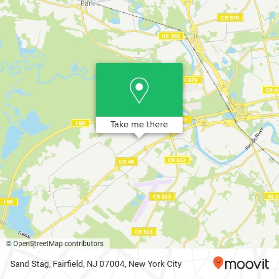 Mapa de Sand Stag, Fairfield, NJ 07004
