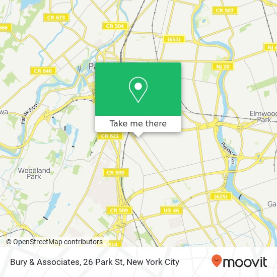Bury & Associates, 26 Park St map