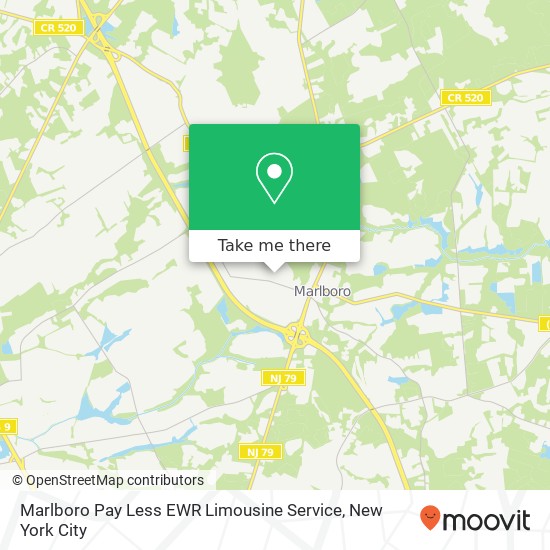 Marlboro Pay Less EWR Limousine Service map