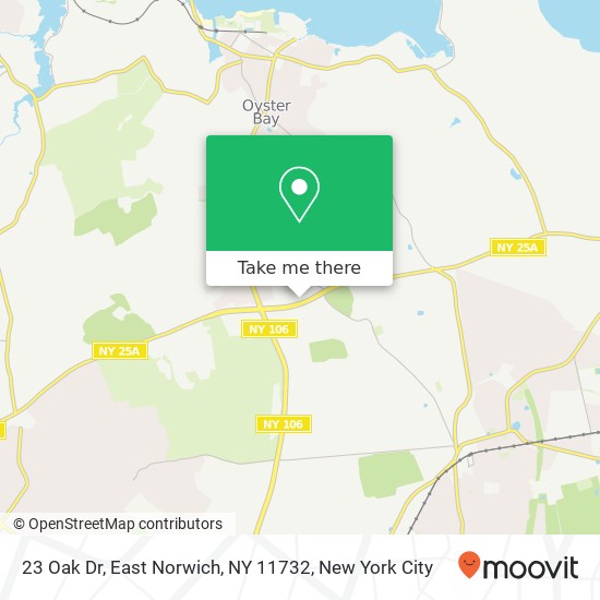 Mapa de 23 Oak Dr, East Norwich, NY 11732