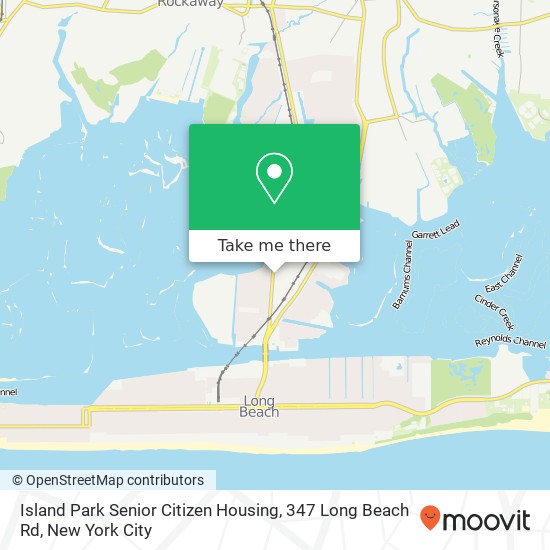 Mapa de Island Park Senior Citizen Housing, 347 Long Beach Rd