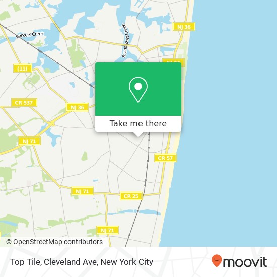 Mapa de Top Tile, Cleveland Ave