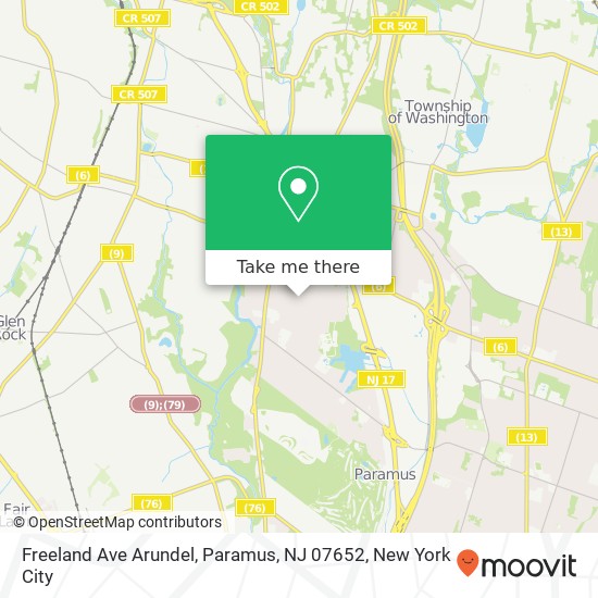 Freeland Ave Arundel, Paramus, NJ 07652 map