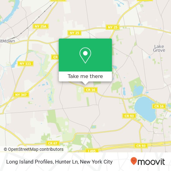 Long Island Profiles, Hunter Ln map