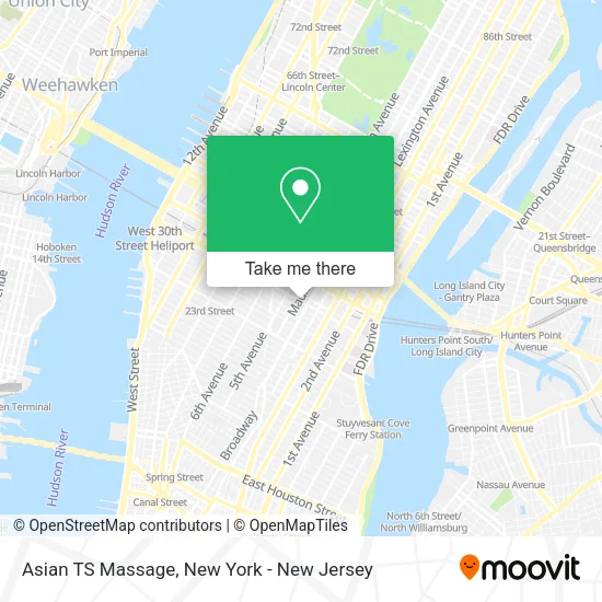 Asian TS Massage map