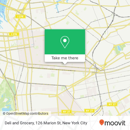 Deli and Grocery, 126 Marion St map