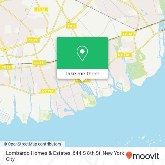 Mapa de Lombardo Homes & Estates, 644 S 8th St